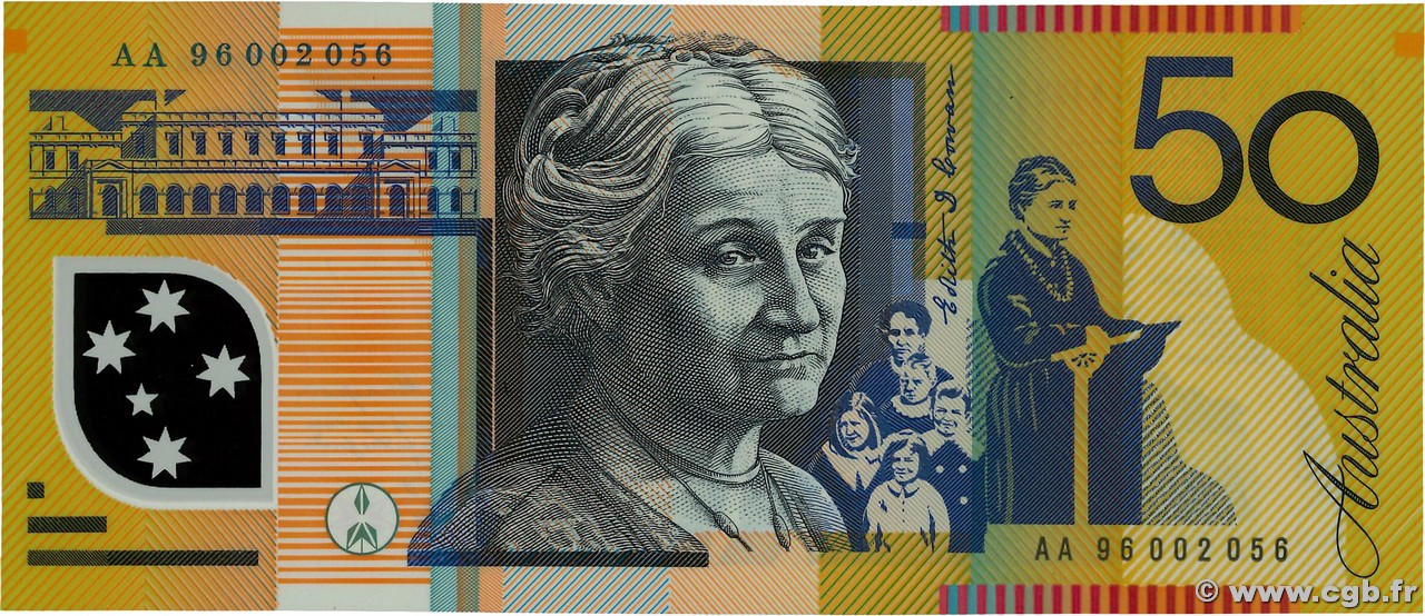 50 Dollars AUSTRALIA  1996 P.54b UNC