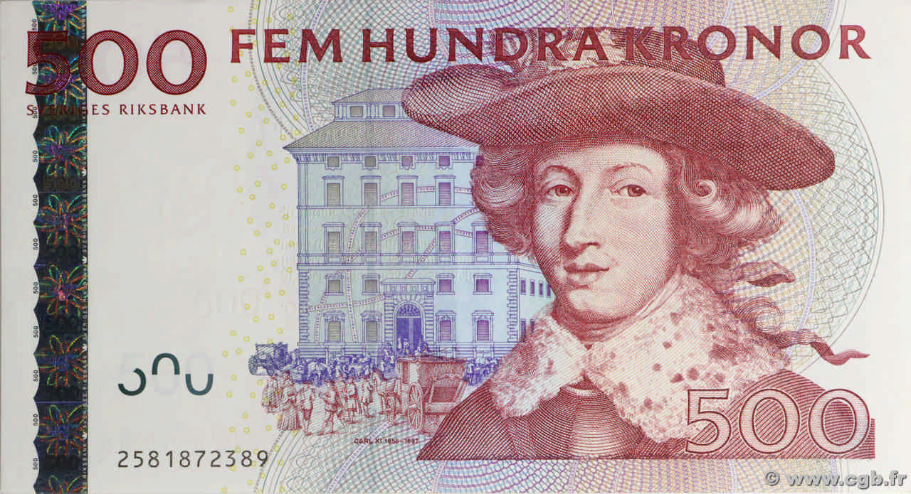 500 Kronor SUÈDE  2002 P.66a pr.SPL