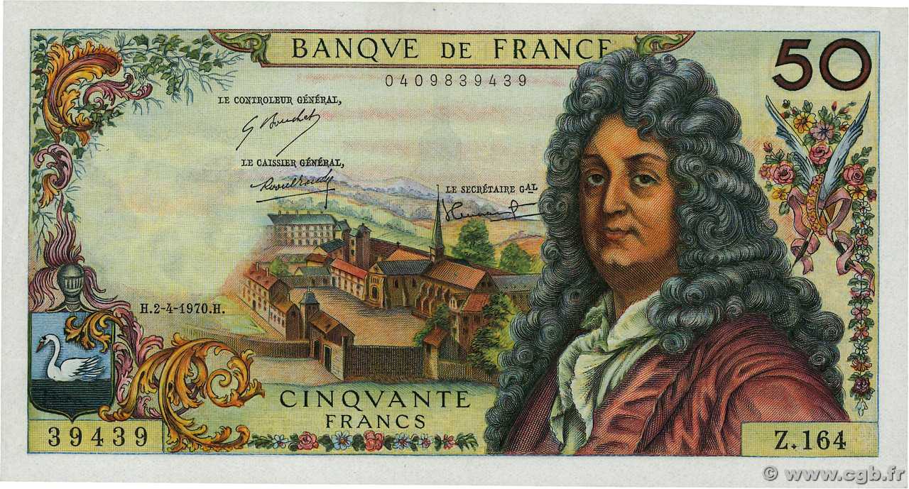 50 Francs RACINE FRANCE  1970 F.64.16 TTB+