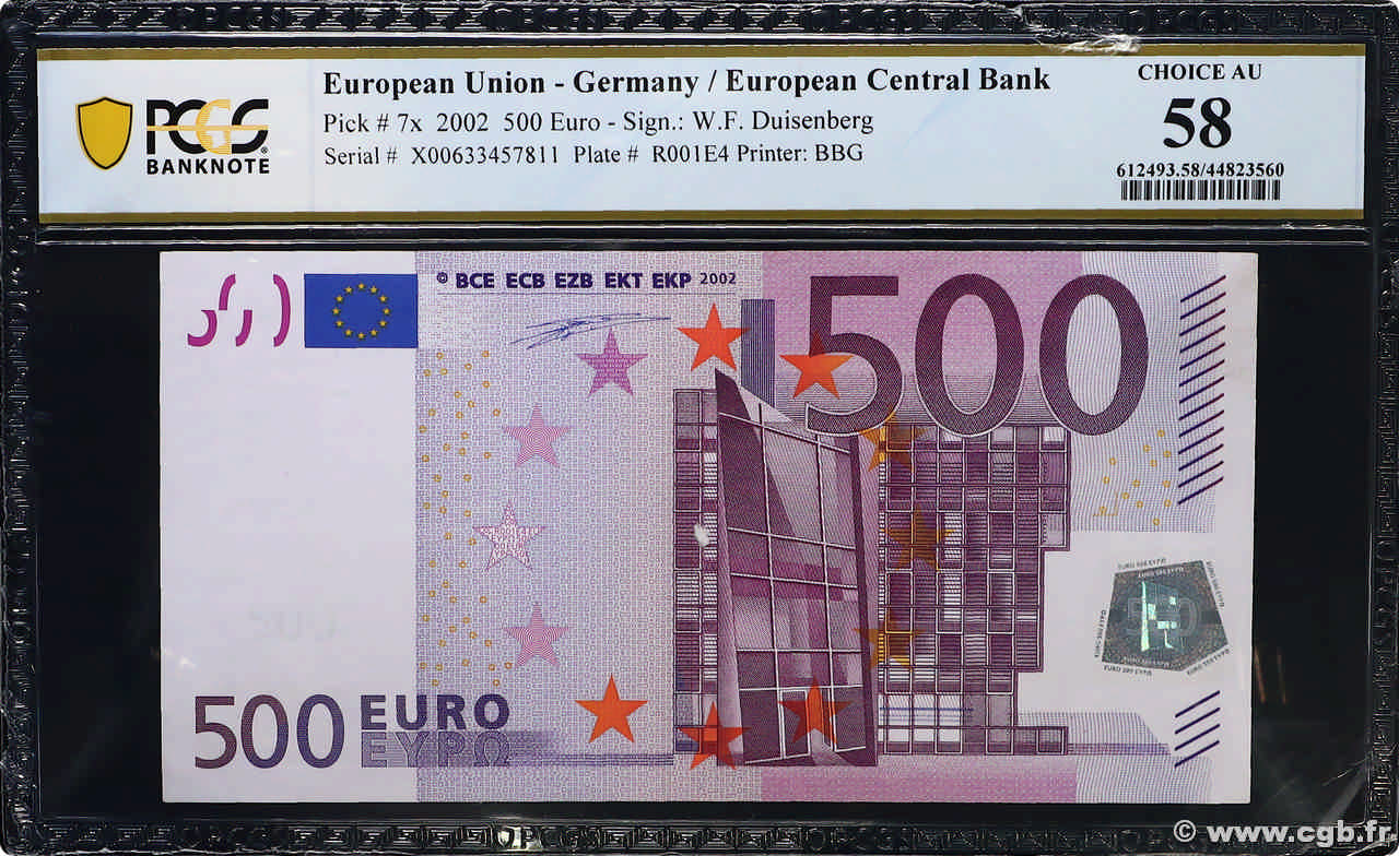 500 Euro EUROPA  2002 P.07x AU