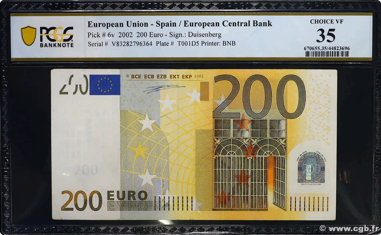 200 Euro EUROPE  2002 P.06v TTB+