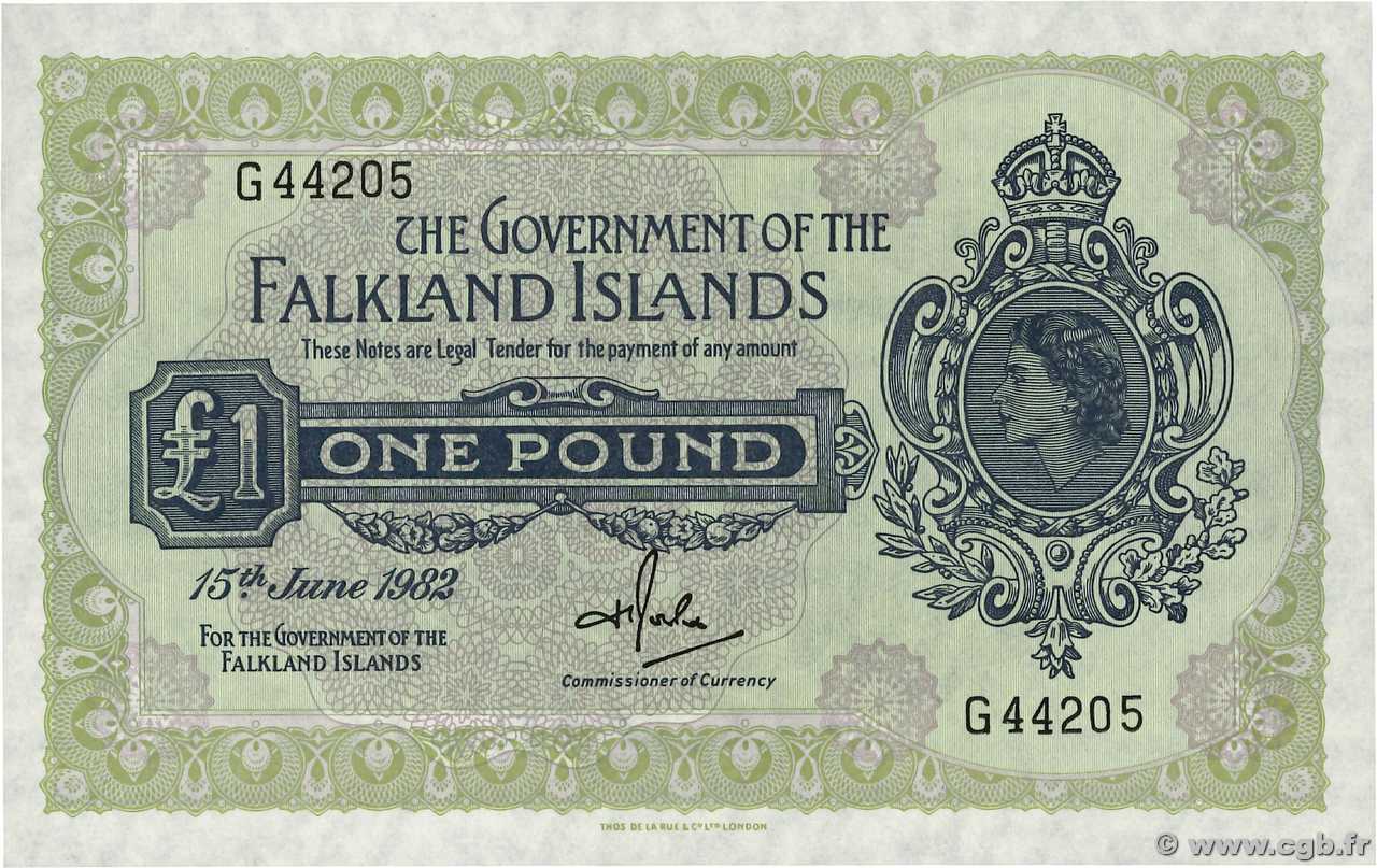 1 Pound ISOLE FALKLAND  1982 P.08e  q.FDC