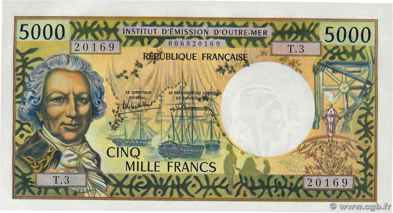 5000 Francs TAHITI  1985 P.28d pr.NEUF