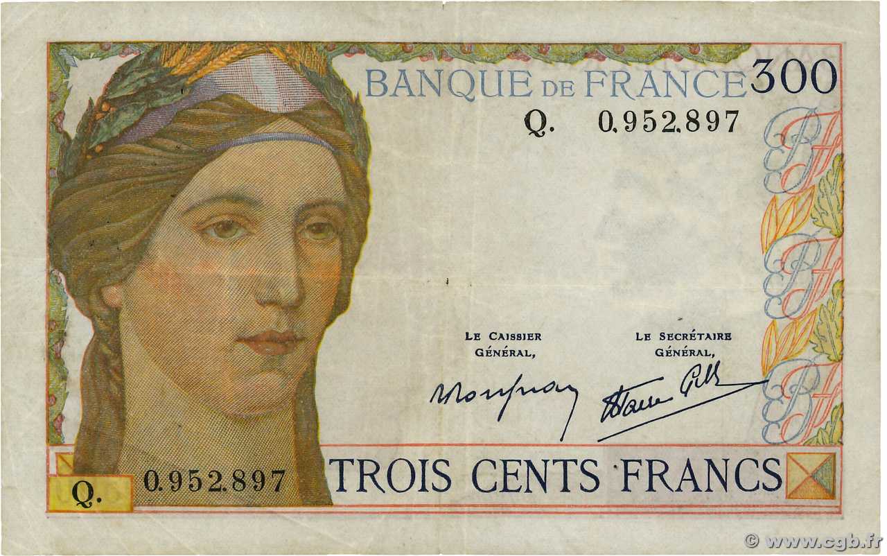 300 Francs FRANCE  1939 F.29.03 TB