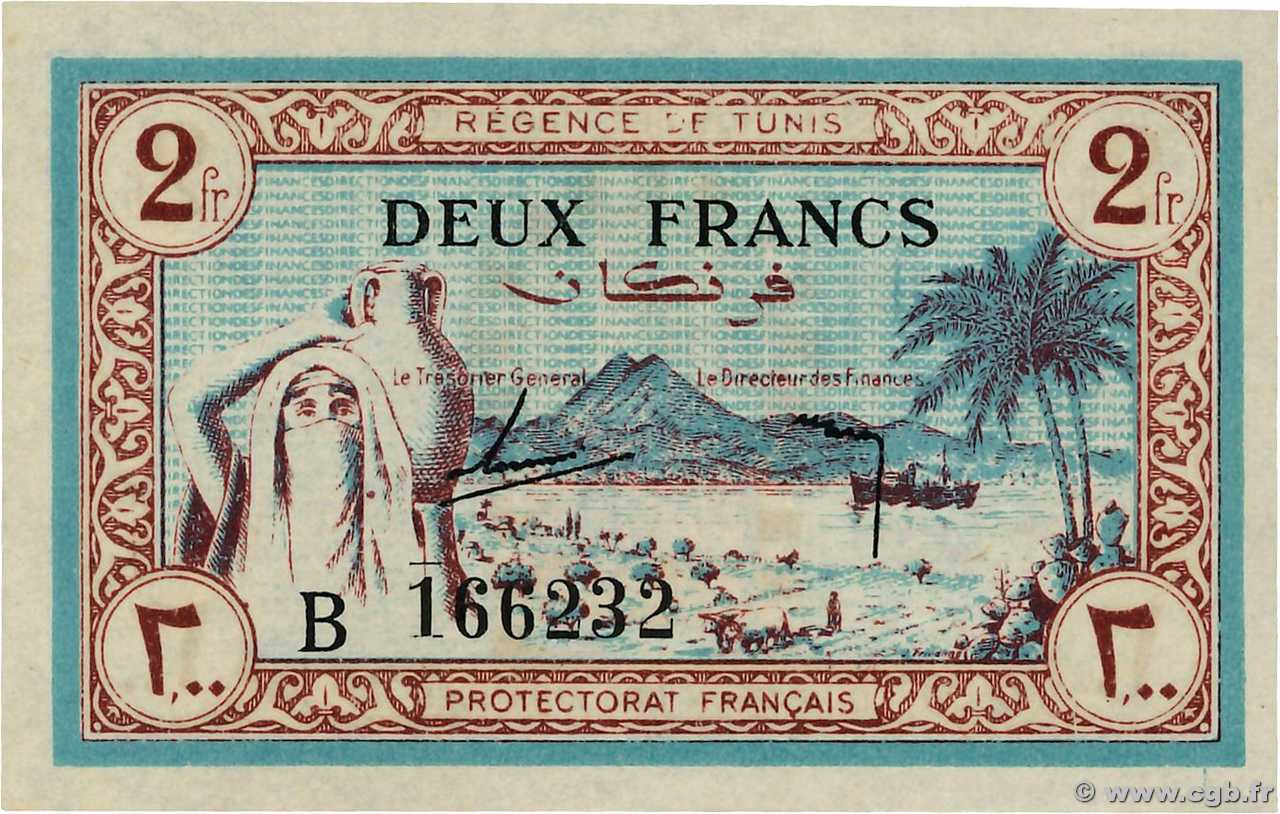 2 Francs TUNISIE  1943 P.56 NEUF