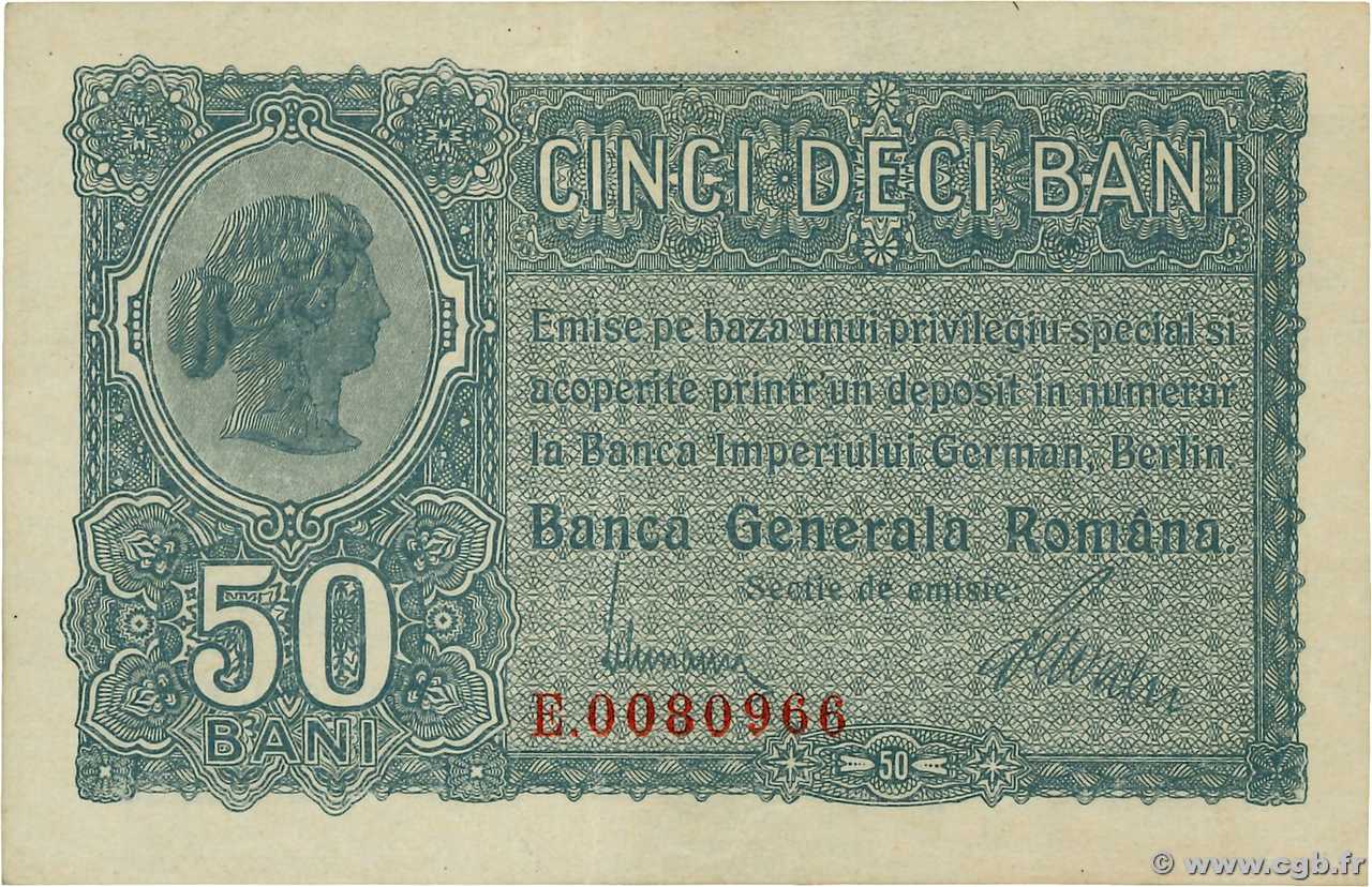 50 Bani ROUMANIE  1917 P.M02 SUP