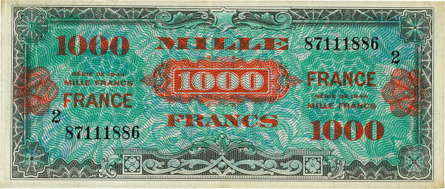 1000 Francs FRANCE FRANCE  1945 VF.27.02 SUP