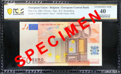 50 Euro EUROPE  2002 P.04z TTB+