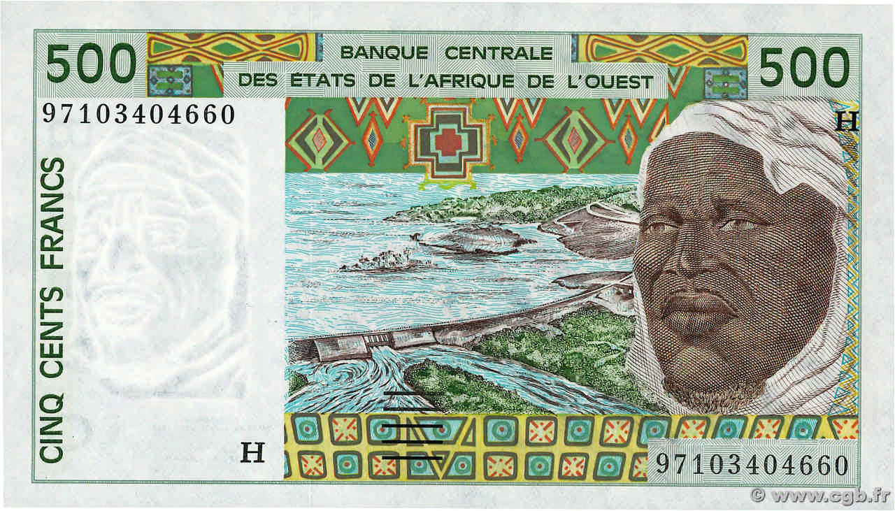 500 Francs ÉTATS DE L AFRIQUE DE L OUEST  1997 P.610Hh SUP+