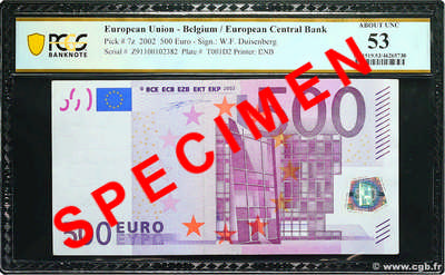 500 Euro EUROPA  2002 P.07z SPL+