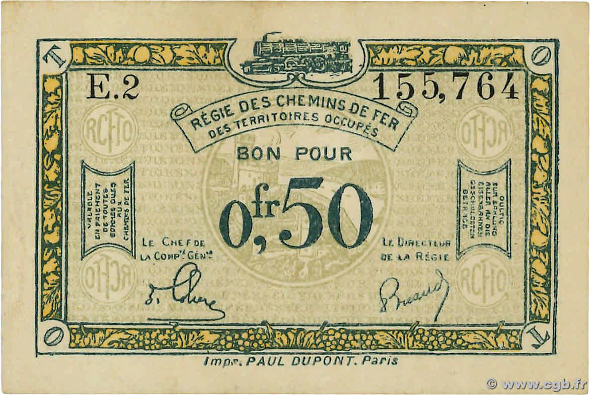 50 Centimes FRANCE régionalisme et divers  1923 JP.135.04 SUP