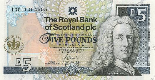 5 Pounds SCOTLAND  2002 P.362 FDC