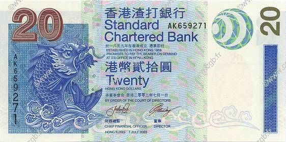 20 Dollars HONG KONG  2003 P.291 NEUF