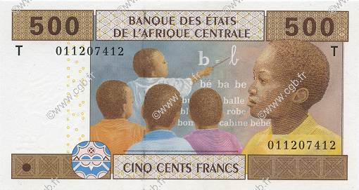 500 Francs CENTRAL AFRICAN STATES  2002 P.106T UNC