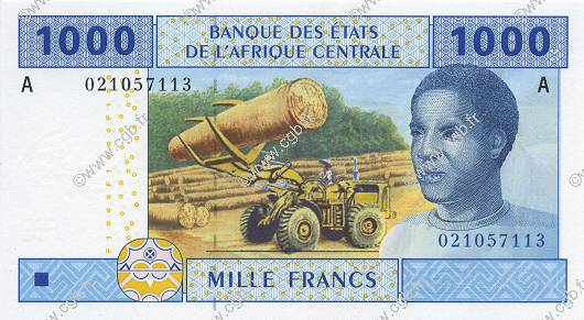 1000 Francs ÉTATS DE L AFRIQUE CENTRALE  2002 P.407A NEUF