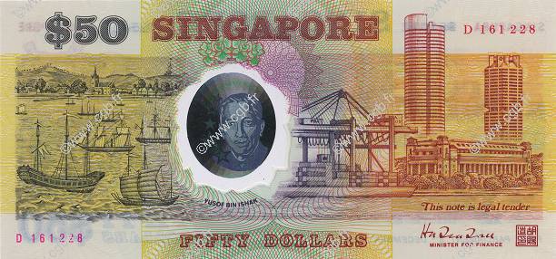 50 Dollars SINGAPUR  1990 P.31 FDC