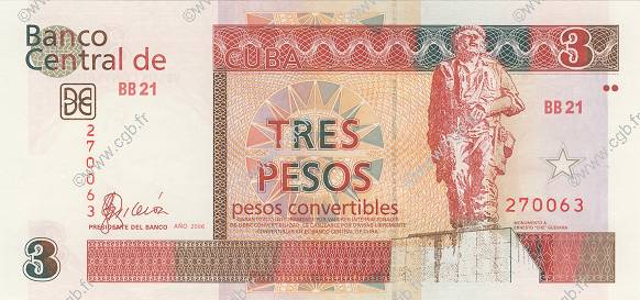 3 Pesos CUBA  2006 P.FX47 NEUF