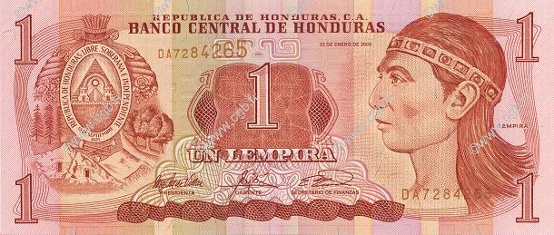 1 Lempira HONDURAS  2003 P.084c UNC