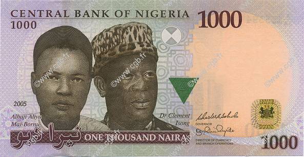 1000 Naira NIGERIA  2005 P.36a pr.NEUF