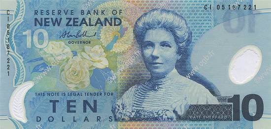 10 Dollars NEW ZEALAND  2005 P.186b UNC