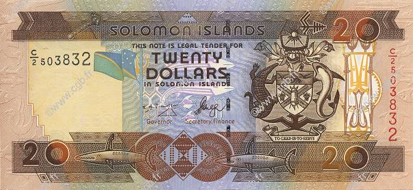 20 Dollars SOLOMON ISLANDS  2004 P.28a UNC