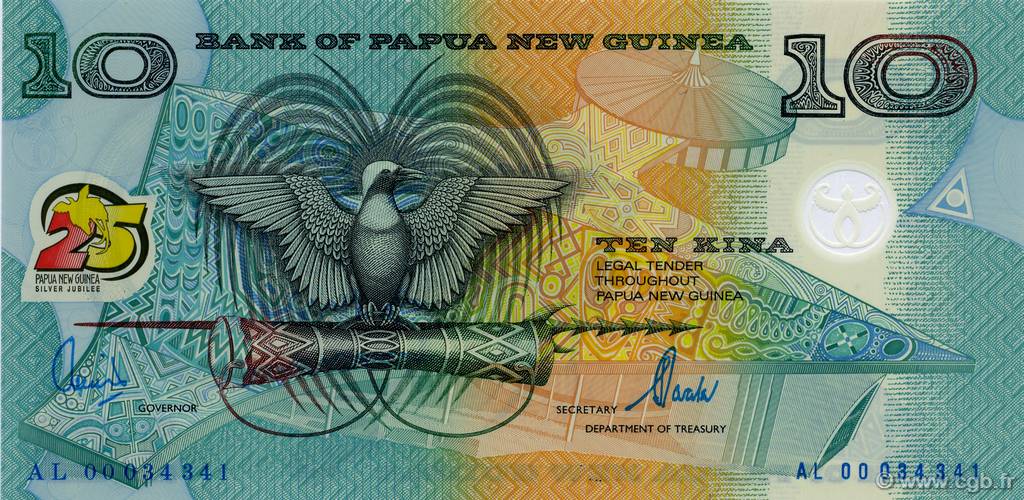 10 Kina PAPUA NEW GUINEA  2000 P.23 UNC