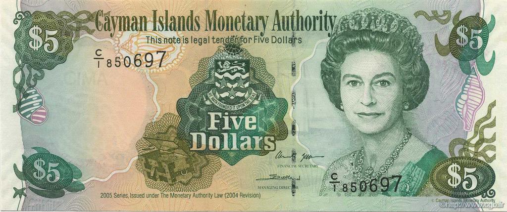 5 Dollars ISOLE CAYMAN  2006 P.34a FDC