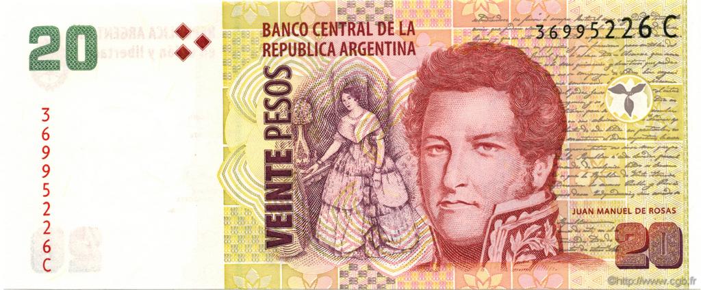 20 Pesos ARGENTINIEN  2003 P.355 ST