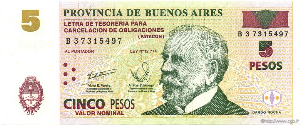 5 Pesos ARGENTINIEN  2006 PS.2312 ST
