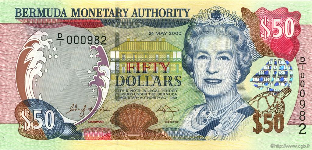 50 Dollars BERMUDA  2000 P.54a UNC-