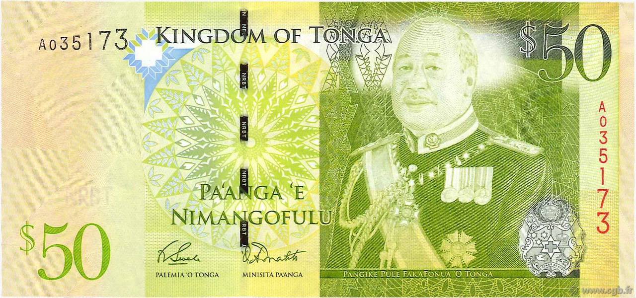 50 Pa anga TONGA  2008 P.42 UNC-