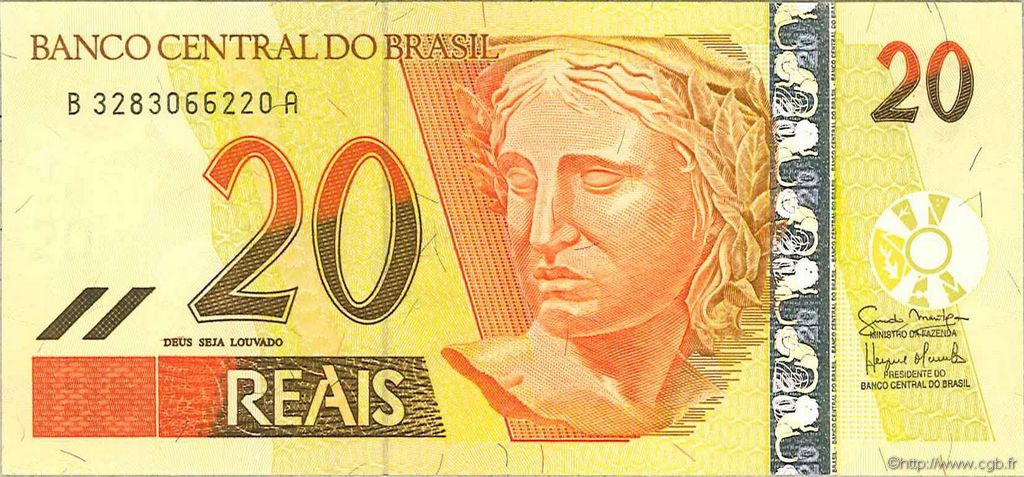 20 Reais BRÉSIL  2002 P.250b NEUF