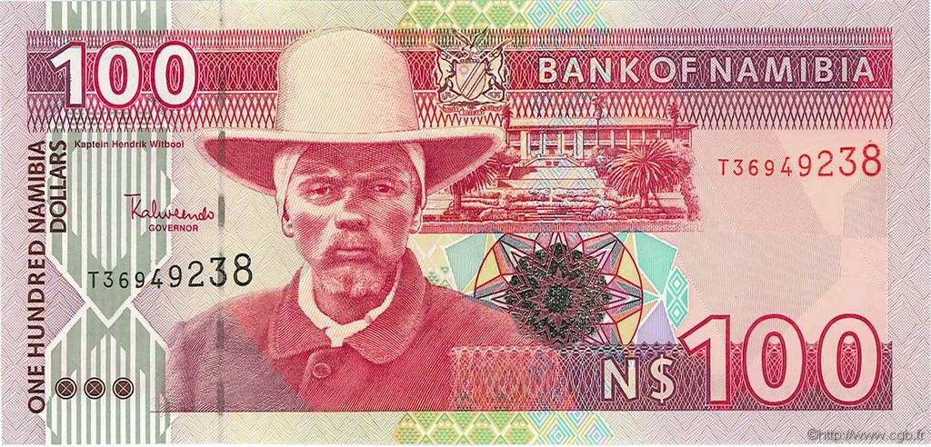100 Namibia Dollars NAMIBIA  2003 P.09A UNC-