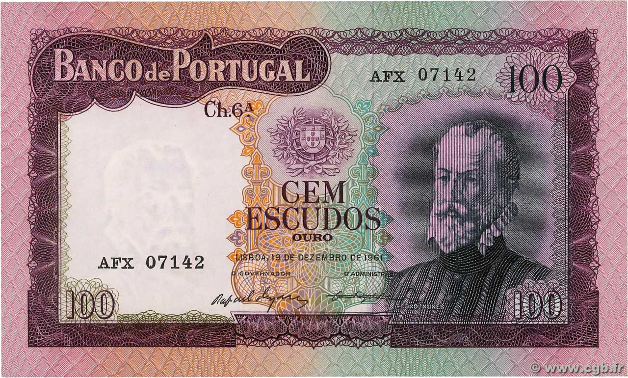 100 Escudos PORTUGAL  1961 P.165 EBC+