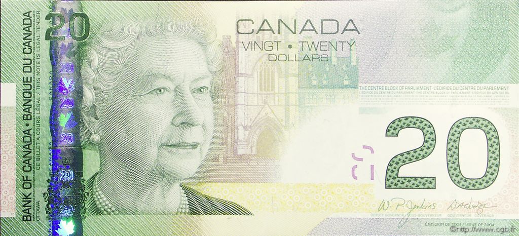 20 Dollars CANADA  2004 P.103 UNC