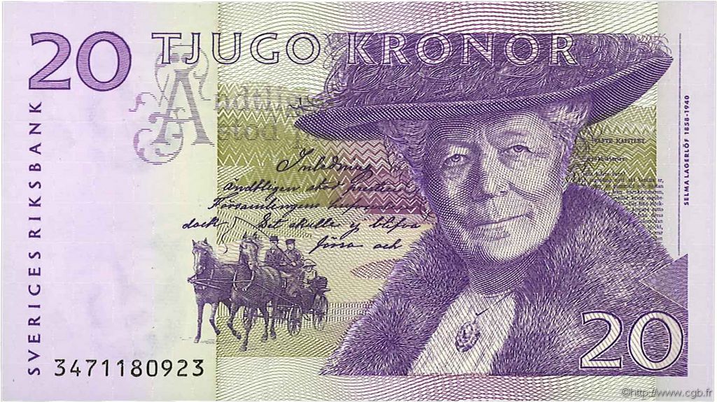 20 Kronor SUÈDE  2003 P.63b ST