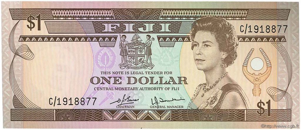 1 Dollar FIYI  1980 P.076a FDC