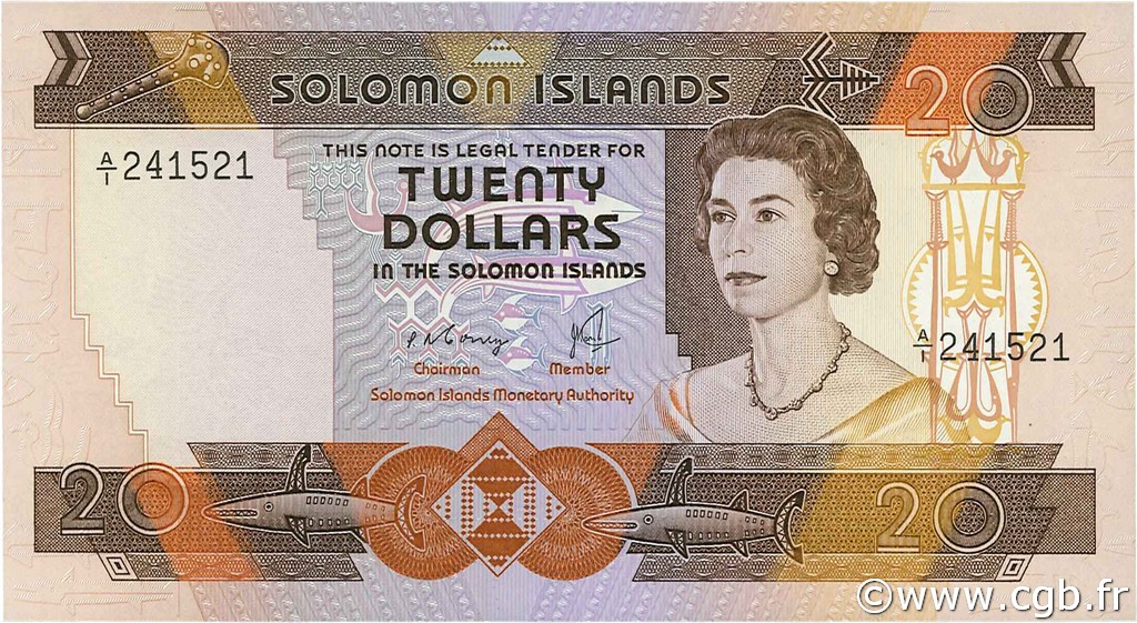 20 Dollars SOLOMON ISLANDS  1981 P.08 UNC