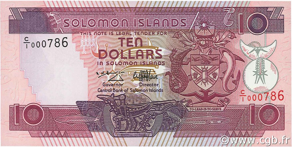 10 Dollars ÎLES SALOMON  1996 P.20 NEUF