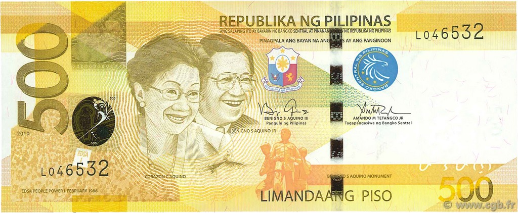 500 Piso PHILIPPINES  2010 P.210a NEUF