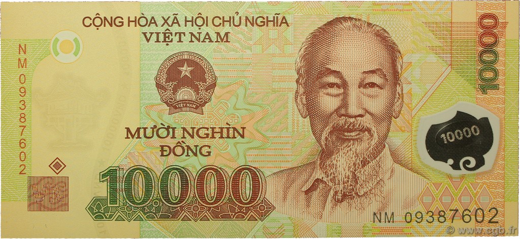 10000 Dong VIETNAM  2009 P.119d UNC