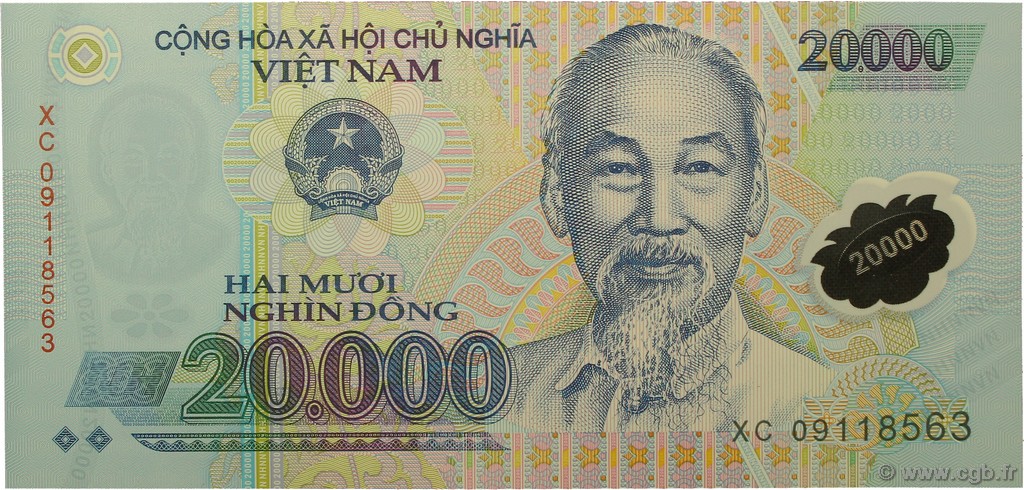 20000 Dong VIETNAM  2009 P.120d UNC