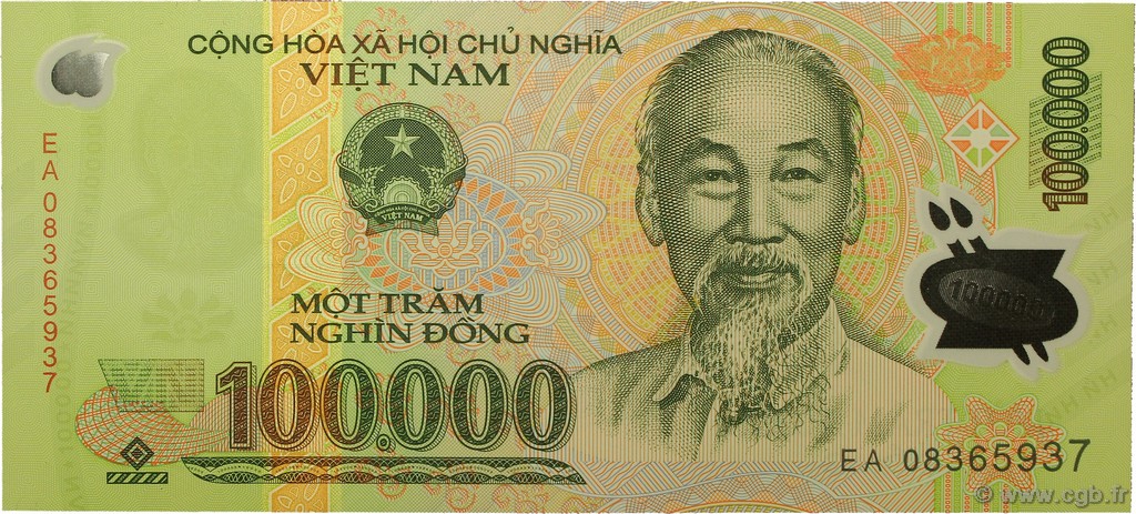 100000 Dong VIETNAM  2008 P.122e UNC