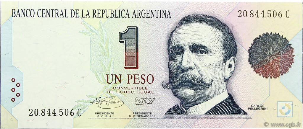 1 Peso ARGENTINA  1993 P.339b UNC