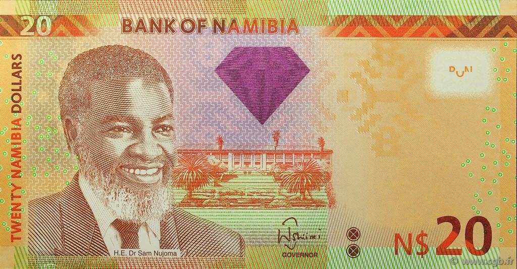 20 Namibia Dollars NAMIBIA  2011 P.12a UNC