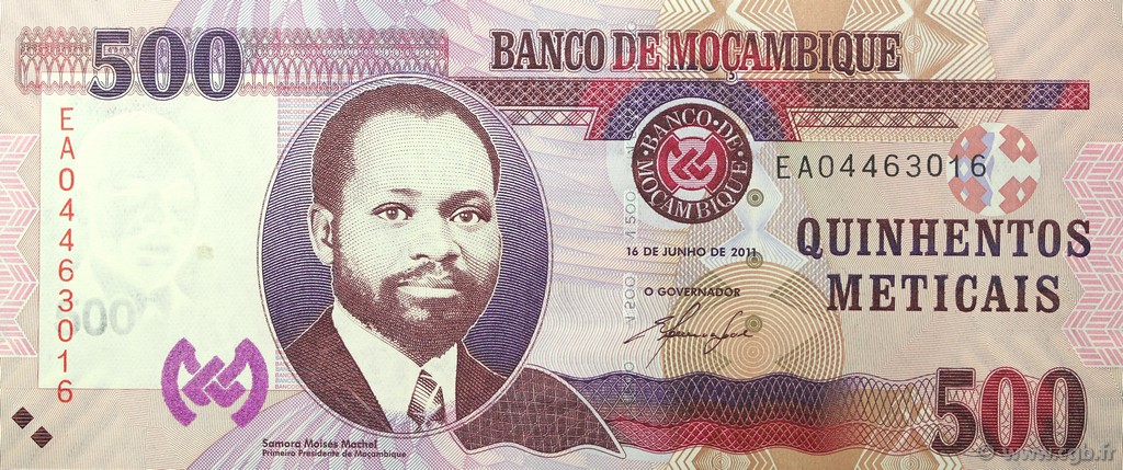 500 Meticais MOZAMBIQUE  2011 P.152 UNC