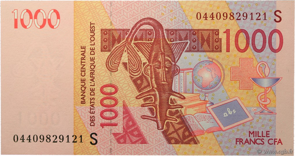 1000 Francs WEST AFRICAN STATES  2004 P.915Sb UNC