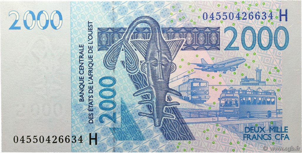 2000 Francs ÉTATS DE L AFRIQUE DE L OUEST  2004 P.616Hb NEUF