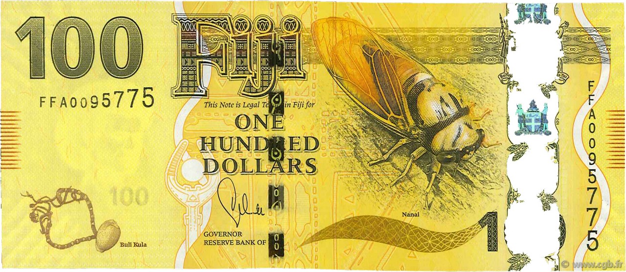 100 Dollars FIDJI  2013 P.119a pr.NEUF