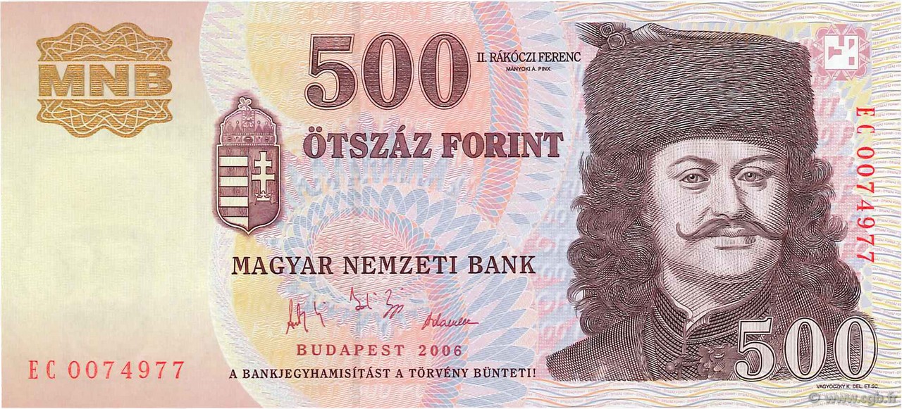 500 Forint Commémoratif UNGARN  2006 P.194 fST+